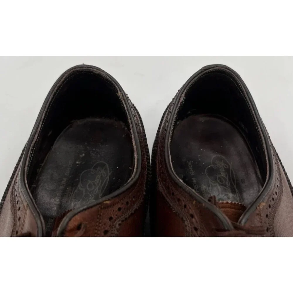 Vintage Florsheim Royal Imperial 93602 Longwing Wingtip Dress Shoes Men’s 10D